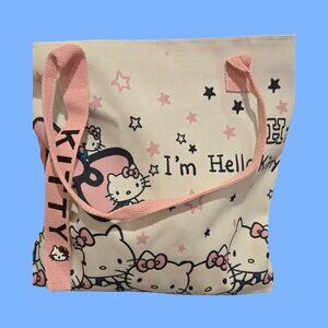 Hello Kitty Tote zipper Bag~ New!  12 in x 12 in.